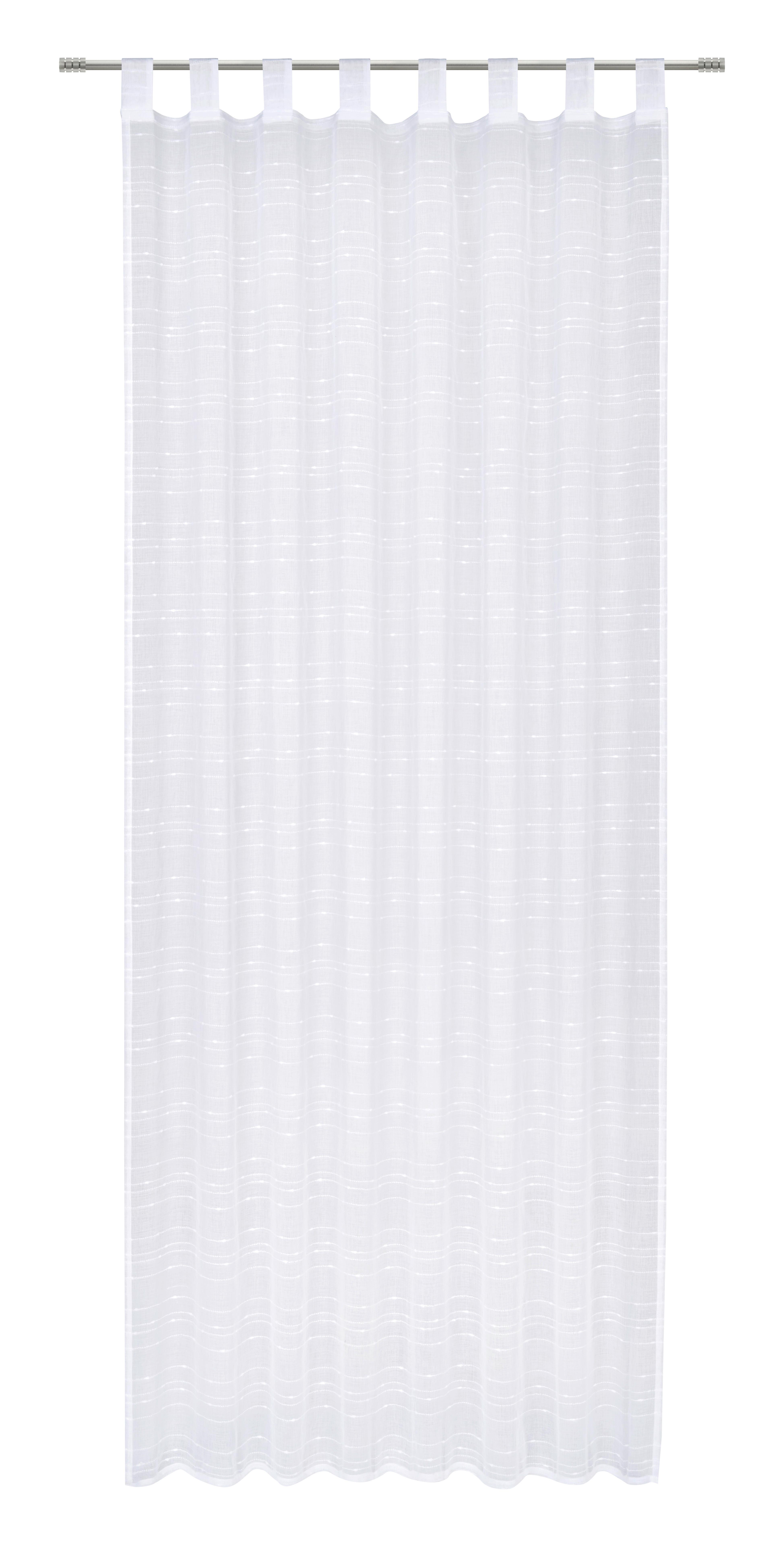 ZÁVES S PÚTKAMI IDA - BASED - - biela, Konventionell, textil (135/245cm) - Based