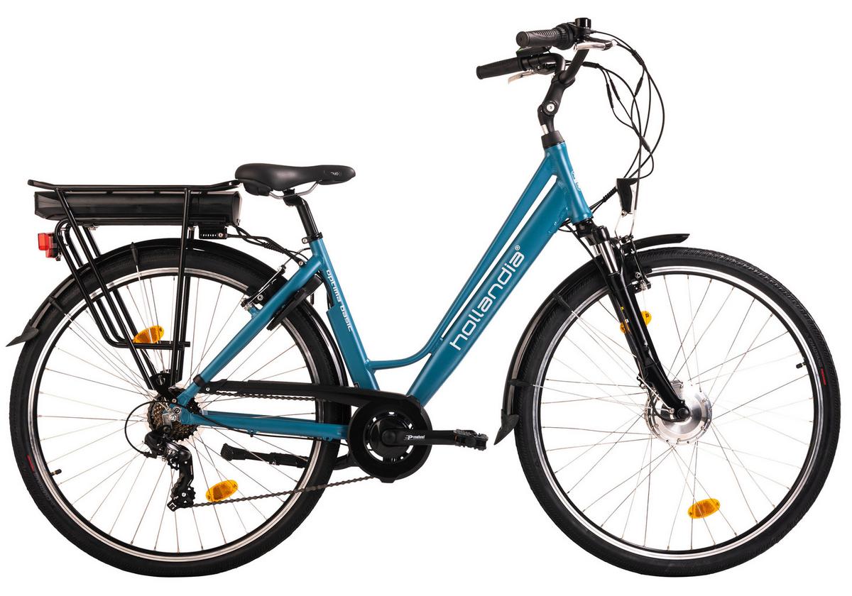 Elektrofahrrad Hollandia Optima Basic - Blau, Basics, Metall (21/116/188cm) - KS Cycling
