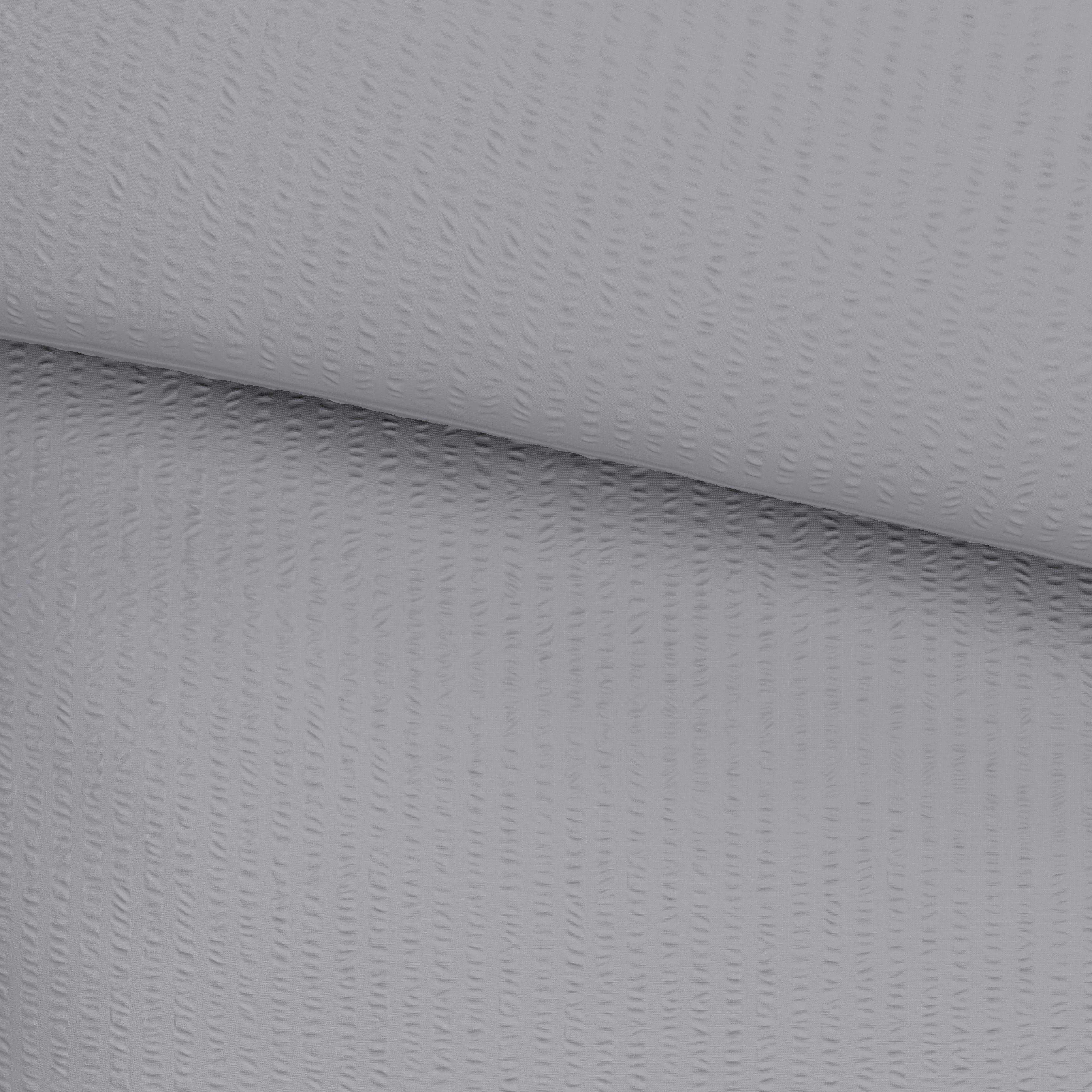 Luca Bessoni Seersucker Bettwäsche 140x200 cm Milena Silberfarben