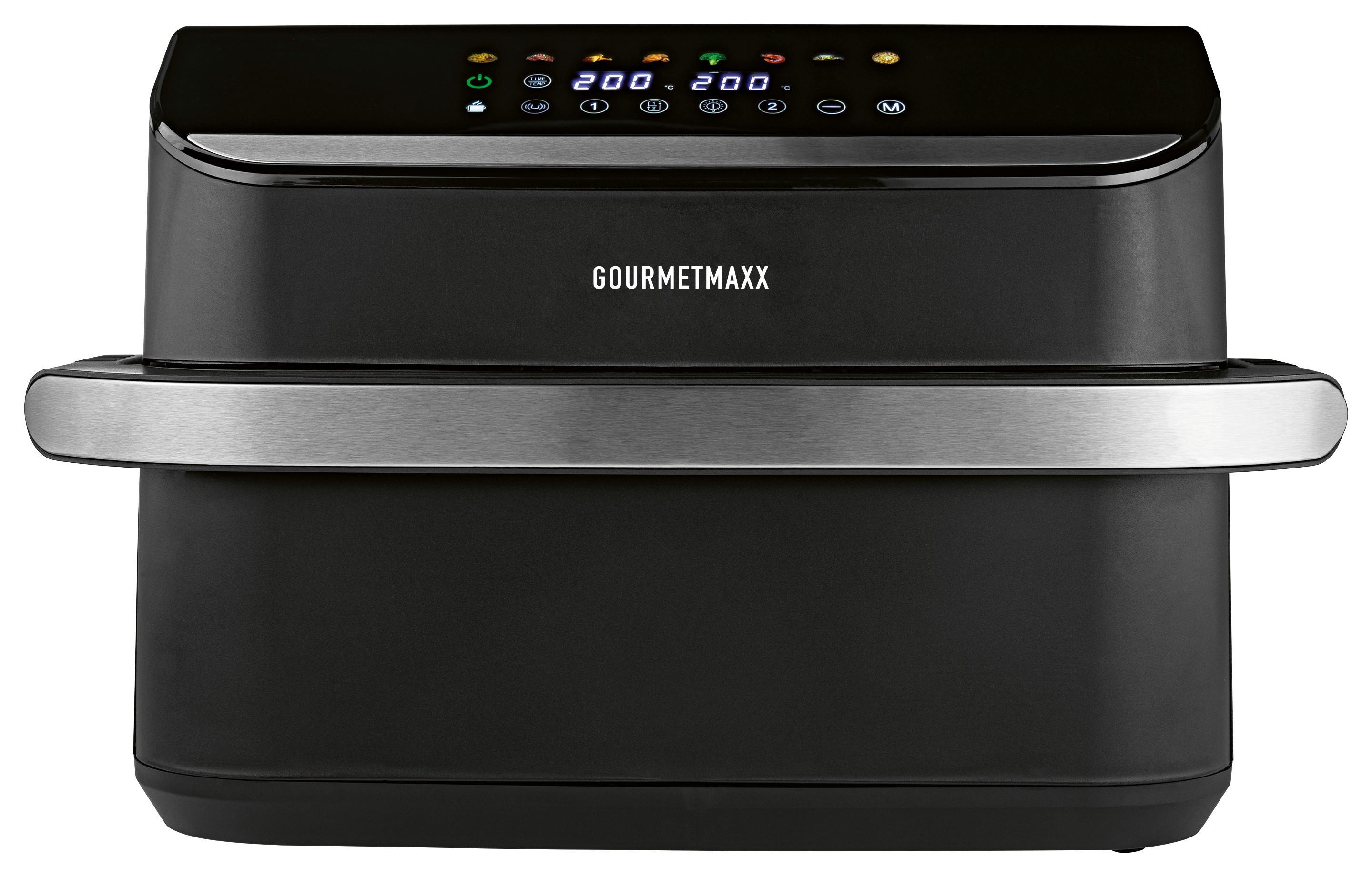 Heißluftfritteuse 2400w, 10 L 19171 - Silberfarben/Schwarz, Basics, Kunststoff/Metall (37/47/30cm)