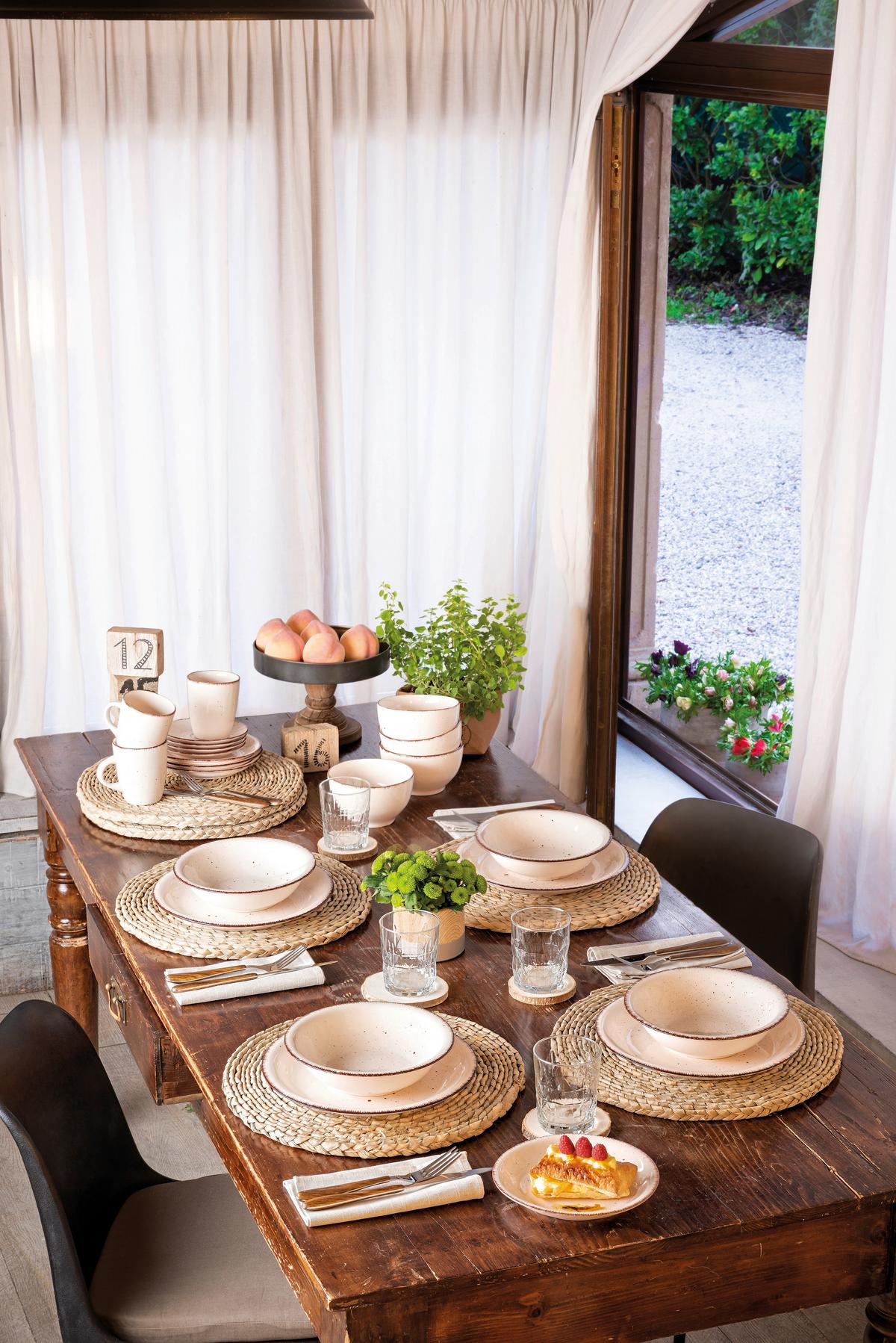 Tafelservice Stay Keramik 6 Personen Geschirr Set - Creme/Braun, Design, Keramik - Tognana