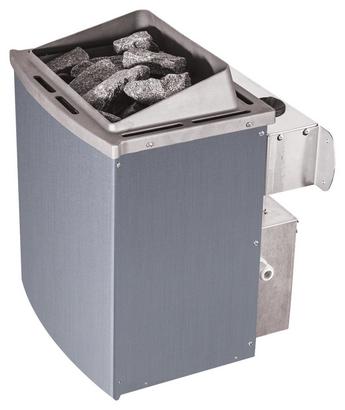 Saunakabine mit quadratischem Grundriss Finnische Sauna aus Fichtenholz