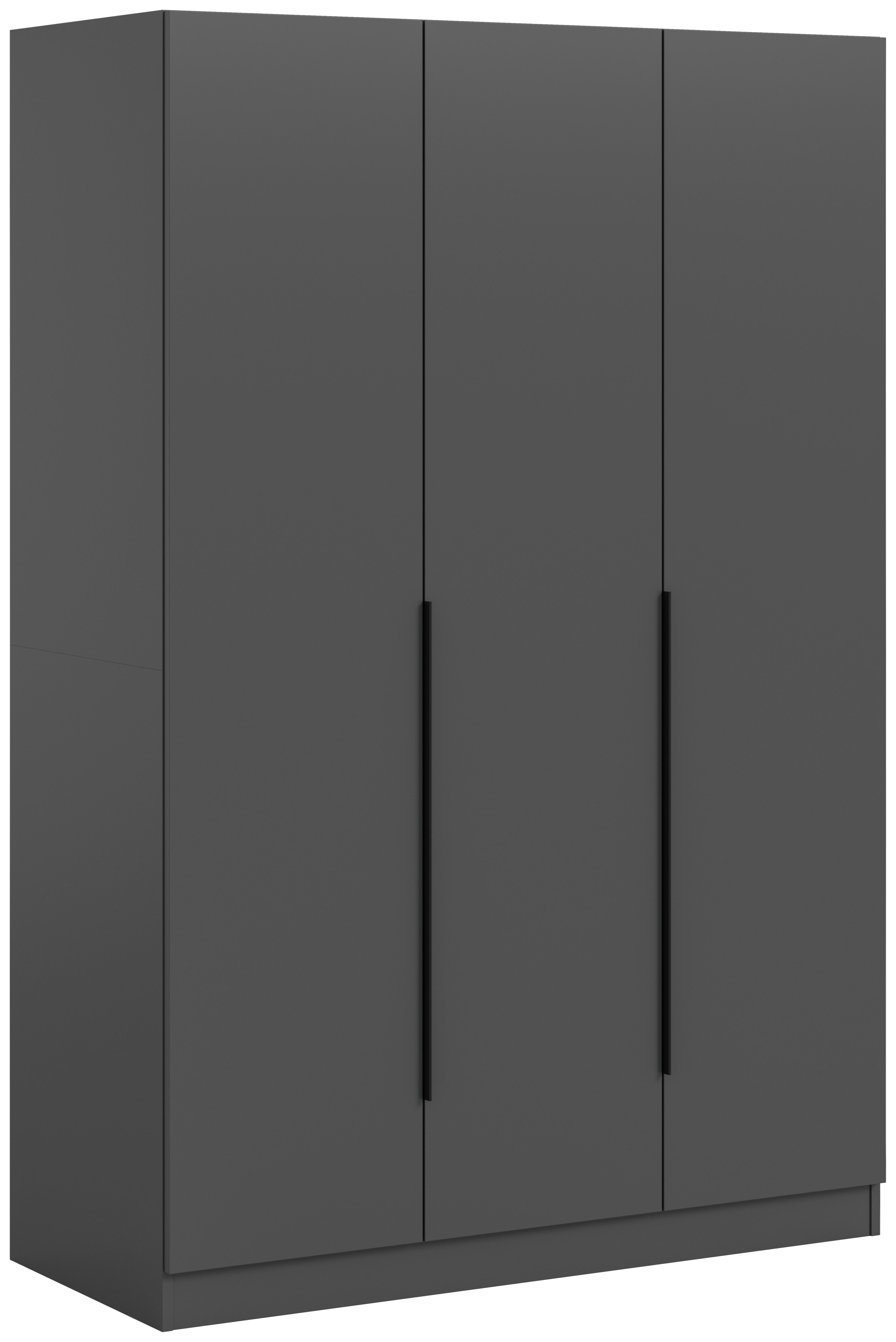 Drehtürenschrank Kopenhagen Anthrazit B: 120 Cm - Anthrazit, MODERN, Holzwerkstoff (120/181/52cm) - MID.YOU