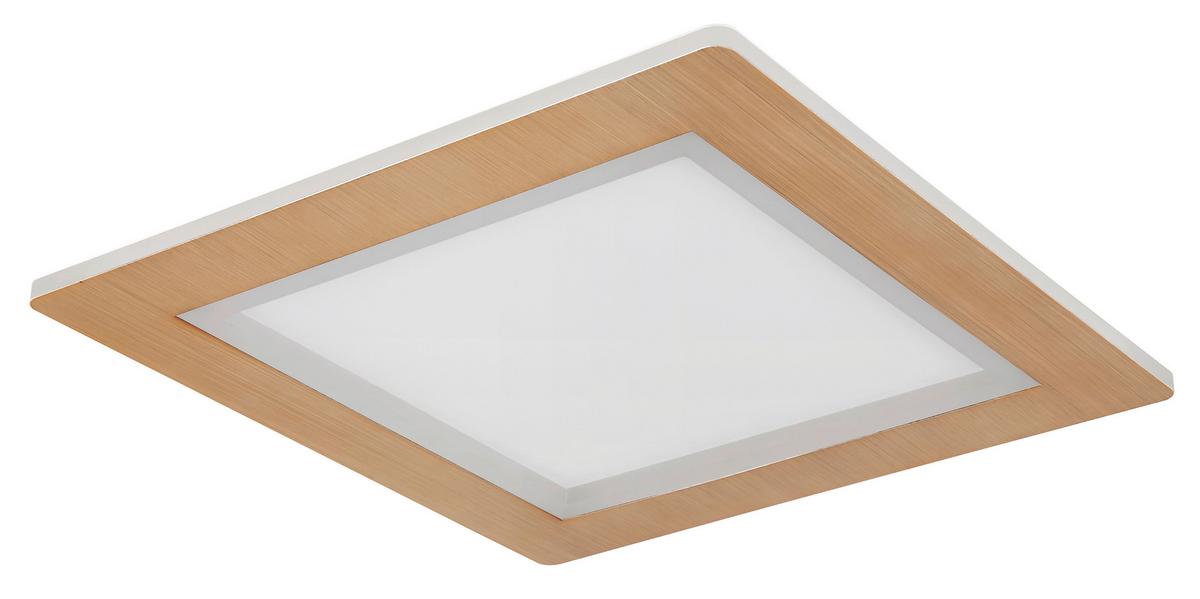 LED-Deckenleuchte 41767-30q - Opal/Weiß, Basics, Kunststoff/Metall (40/40/5cm) - Globo