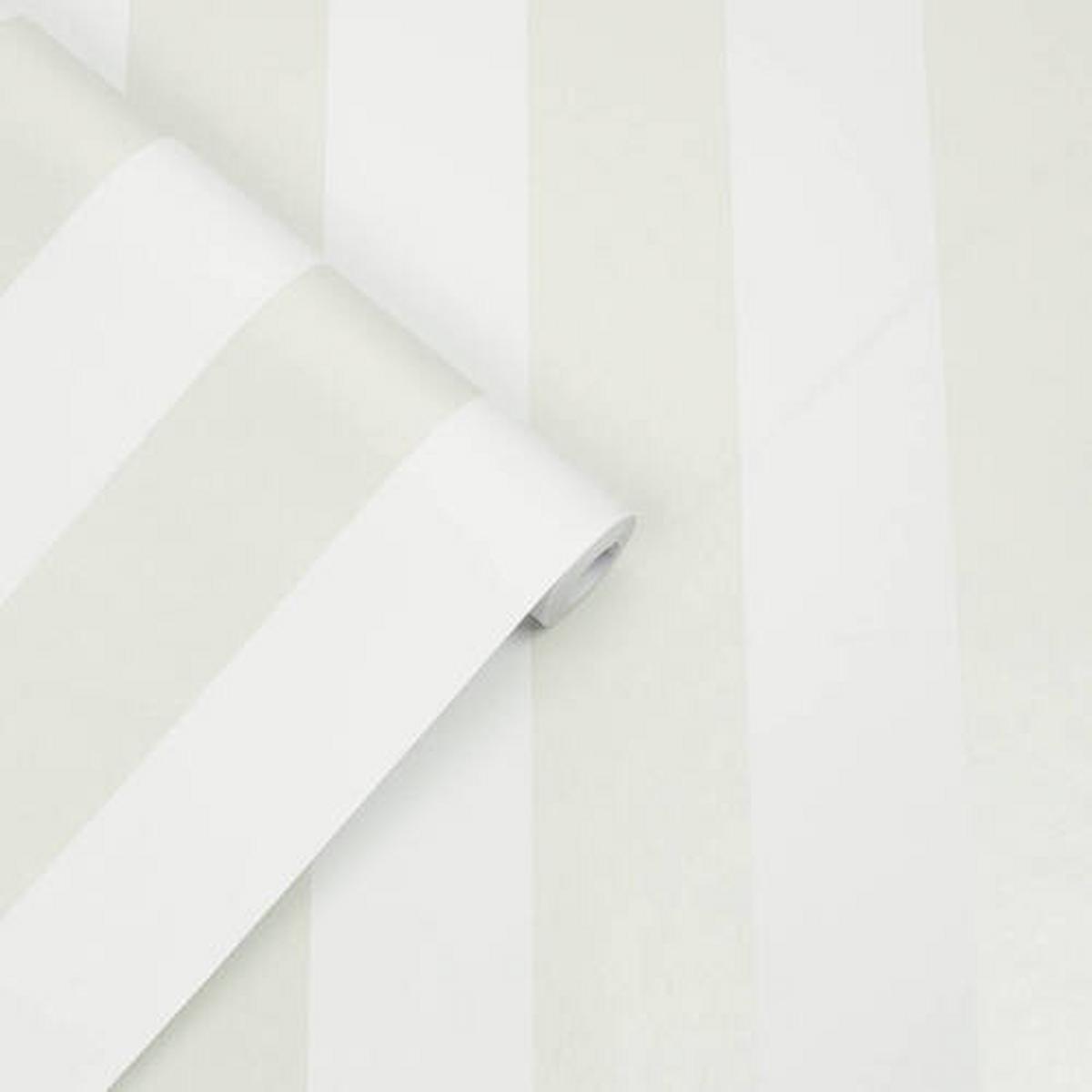 Vliestapete 52x1000 cm Weiß/Salbeigrün - Salbeigrün/Weiß, Basics, Papier/Kunststoff (52/1000cm)