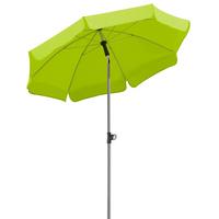 Sonnenschirm Locarno BxHxT: 150x220x150 cm Hellgrün - Silberfarben/Hellgrün, Basics, Textil/Metall (150/220/150cm) - Schneider