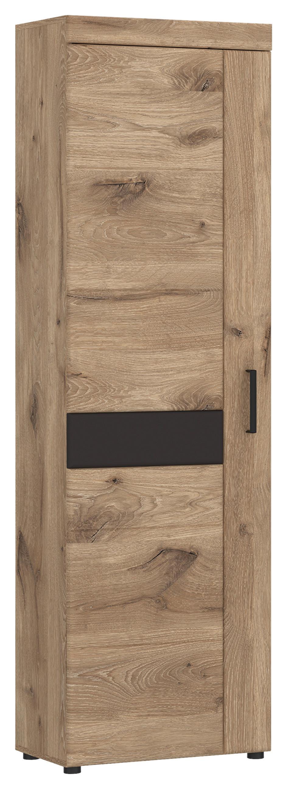 Garderobenschrank Grano Eichefarben B: 58 cm - Eichefarben/Erlefarben, Trend, Holzwerkstoff (58/195/38cm)