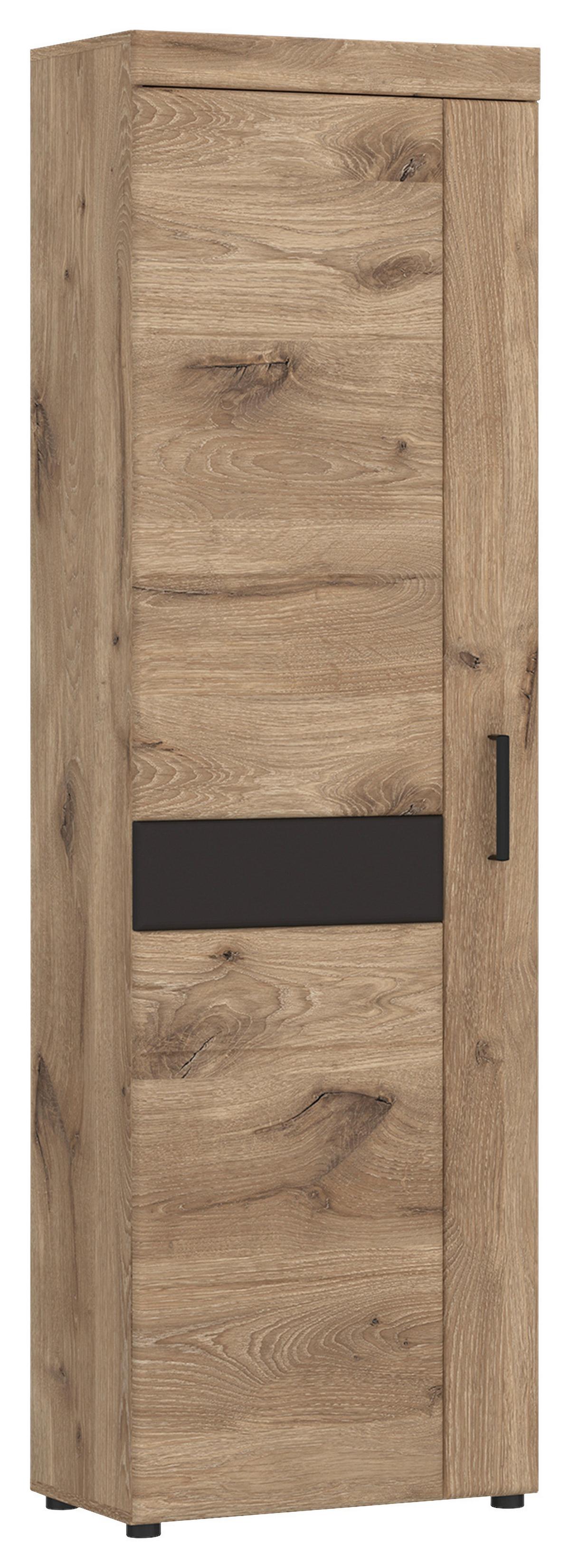 Garderobenschrank Grano Eichefarben B: 58 cm - Eichefarben/Erlefarben, Trend, Holzwerkstoff (58/195/38cm)