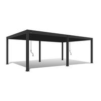 Pergola Deluxe Plus 800x400cm Wetterfest, Gartenpavillon - Anthrazit, Basics, Metall (800/255/400cm) - WEIDE