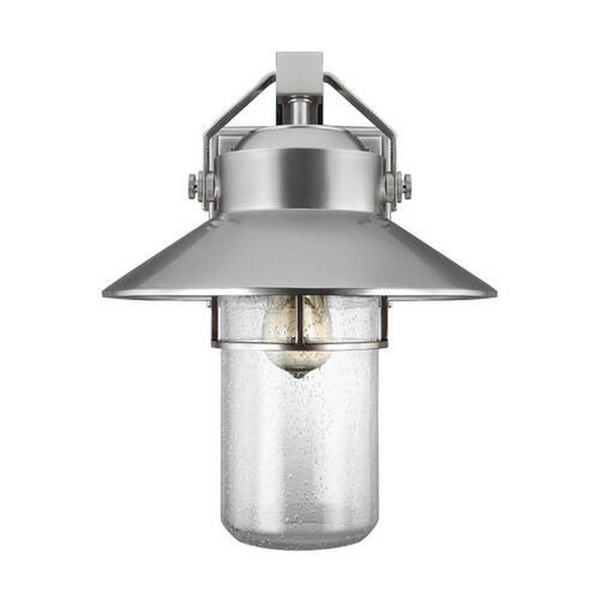 Außenwandleuchte Fe-Boynton2-L - Grau, KONVENTIONELL, Glas/Kunststoff (31.6/36,5/39cm) - Elstead Lighting