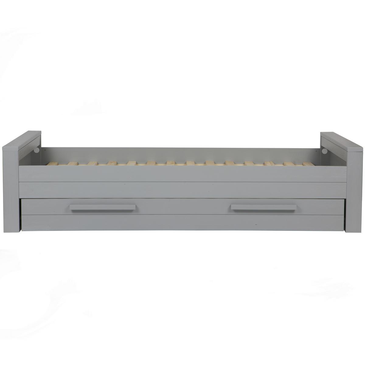 BETTKASTEN Dennis Grau B: 198cm - Grau, Design, Holz (198/21/91cm) - Livetastic