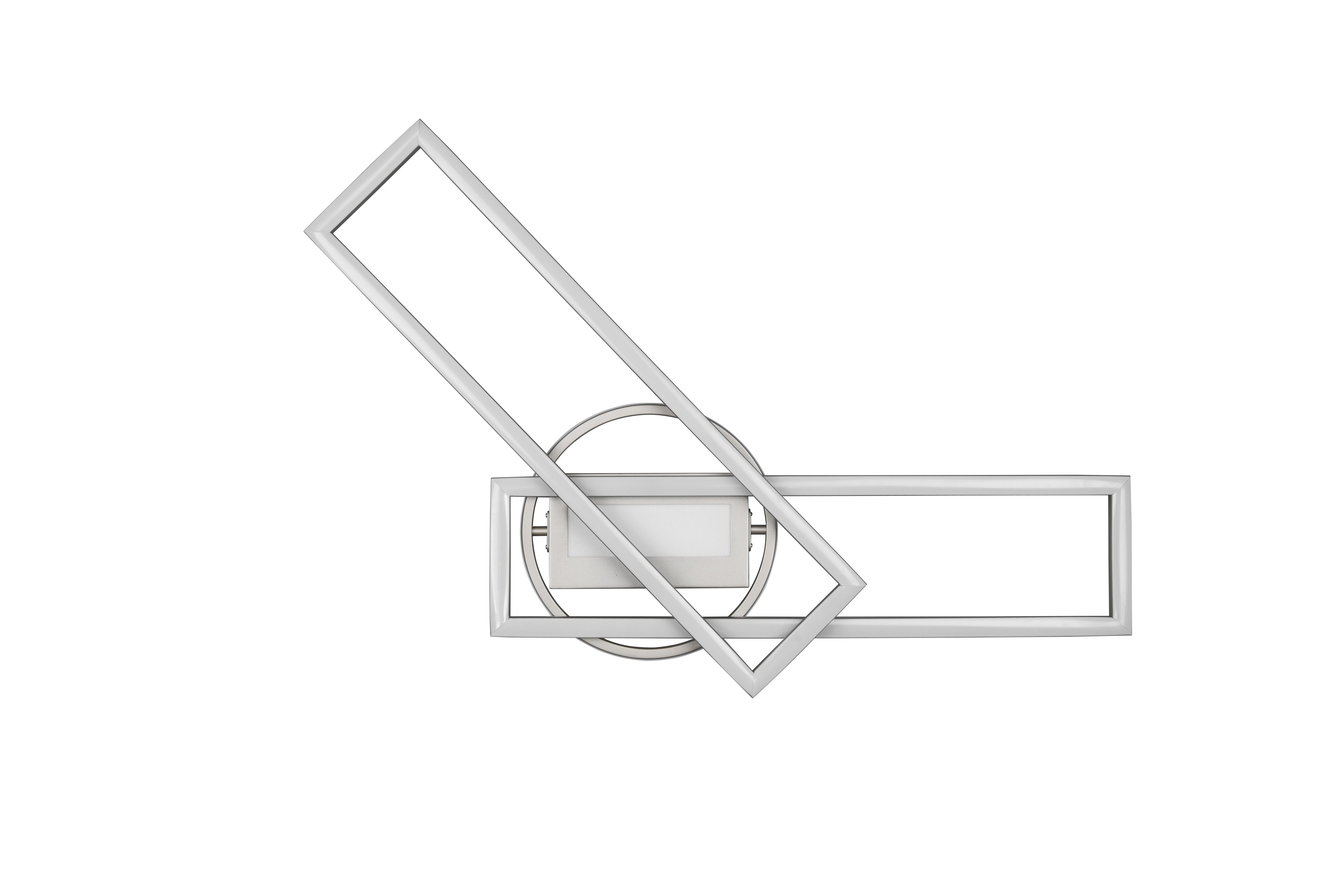 LED-Deckenleuchte R67183107  Twister - Nickelfarben, Basics, Metall (90/24,5/8,5cm)