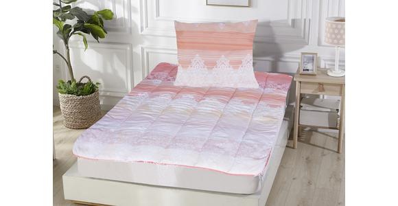 Betten-Set Sandra 2-Tlg. Mikrofaser, Trocknergeeignet - Orange/Rosa, KONVENTIONELL, Textil (70/140/90/200cm) - Primatex