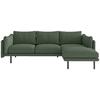 Ecksofa Salama - Beige/Schwarz, Design, Textil (268/160/100cm) - Livetastic