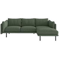 Ecksofa Salama - Beige/Schwarz, Design, Textil (268/160/100cm) - Livetastic