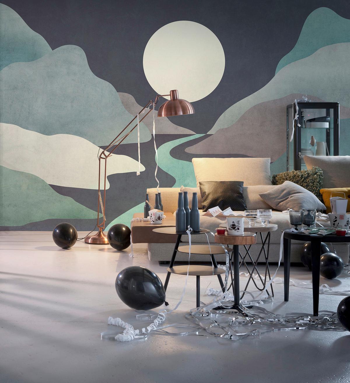 Vliestapete Moonlight Monumental - Multicolor, Basics (400/250cm) - Komar