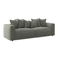 POHOVKA BIG SOFA COWBOY - černá/zelená, Moderní, textil (280/72/109cm)