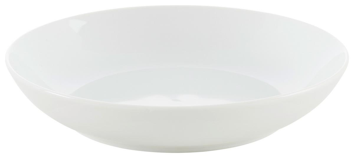 Hlboký tanier KATARINA - biela, Konventionell, keramika (20,5cm) - Based