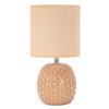Tischleuchte Pontus Naturfarben B: 14 cm - Naturfarben, Basics, Keramik/Textil (14/27/14cm)