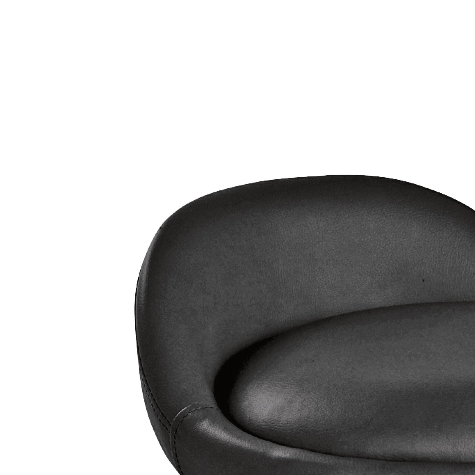Bürohocker St Tropez Schwarz Bis 100 Kg - Silberfarben/Schwarz, MODERN, Kunststoff/Textil (41/58,5-72,5/38cm)
