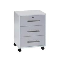 ROLLCONTAINER OFFICE EDITION - Weiß/Grau, LIFESTYLE, Holzwerkstoff (44/58/40cm) - MID.YOU