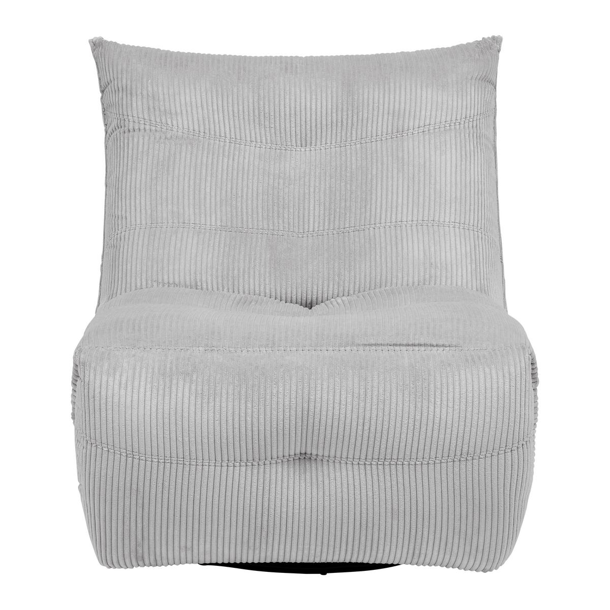 Relaxační kŕeslo ALURA, světle šedá barva - černá/světle šedá, Moderní, kov/dřevo (90/92/90cm) - Bessagi Home