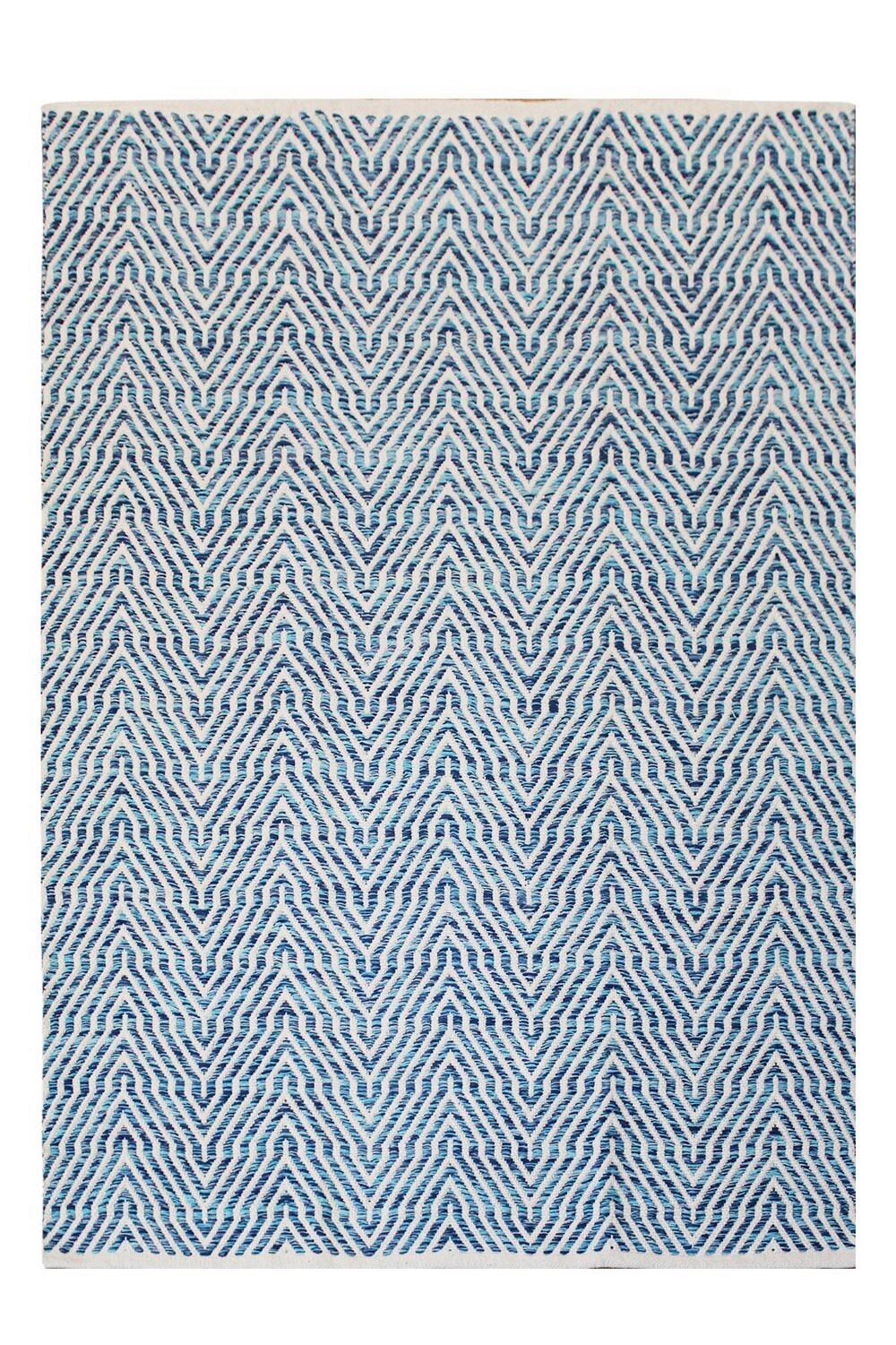 Flachwebteppich Aperitif Blau, 160x230 Cm