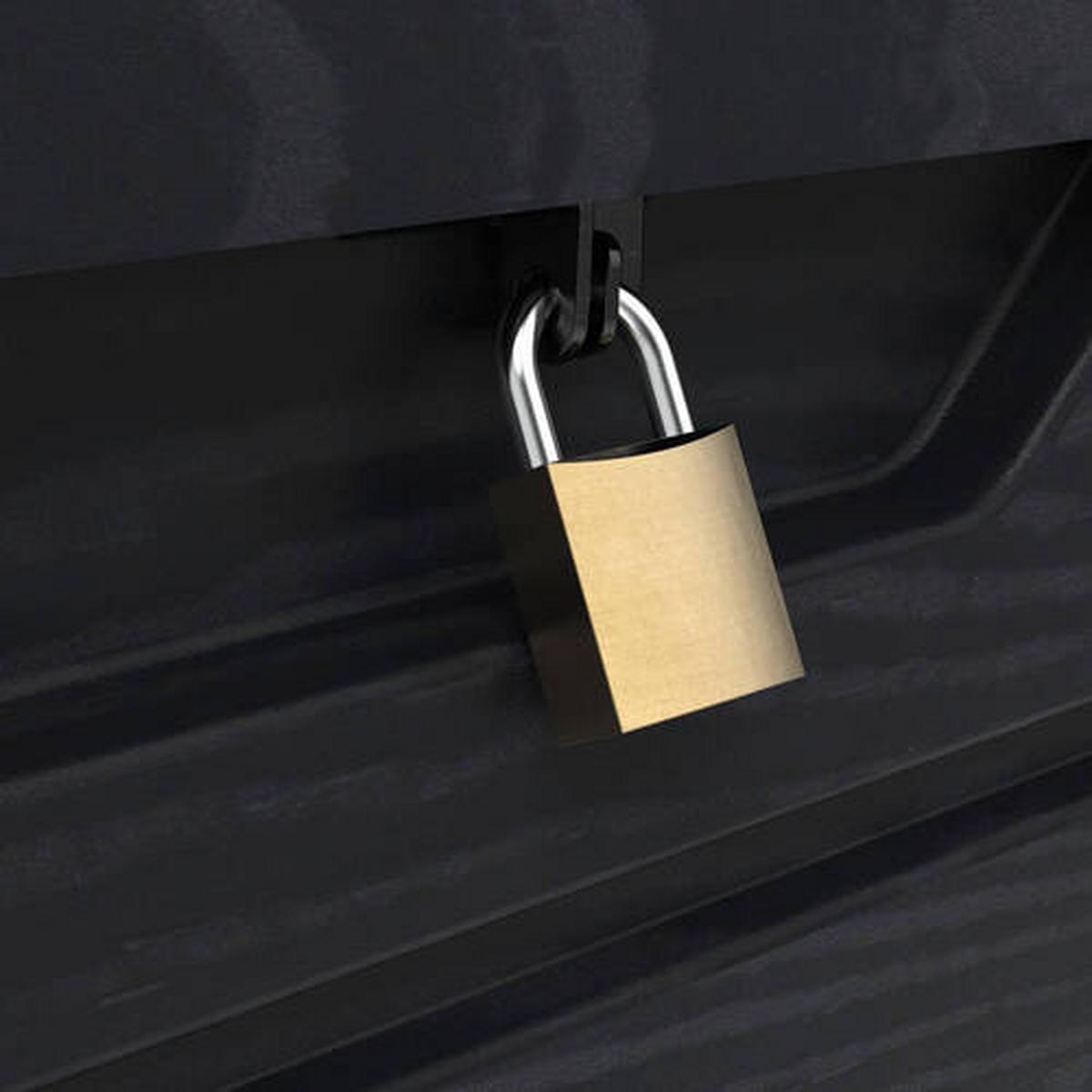 Kissenbox Dolomiti 129x64x70 cm 500 Liter - Anthrazit, Basics, Kunststoff (129/70/70cm)