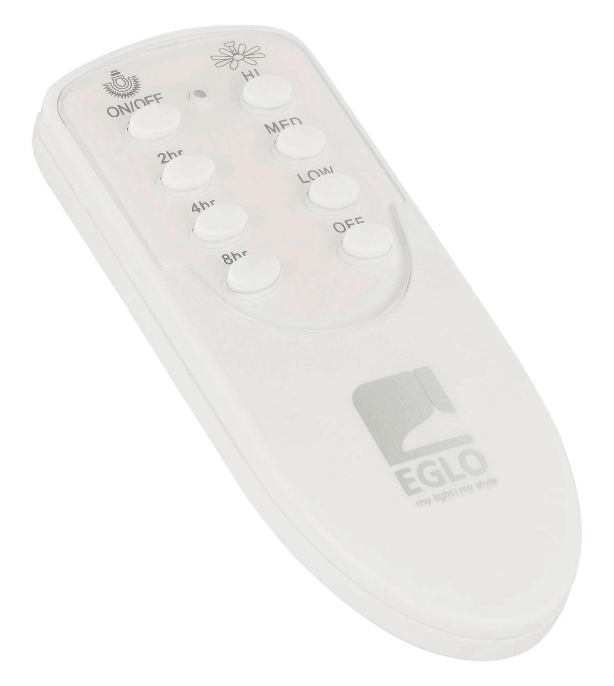 Deckenventilator Bondi Weiß 4 Holzflügel LED-Leuchte - Weiß, Basics, Naturmaterialien/Kunststoff (122/33,4cm) - Eglo