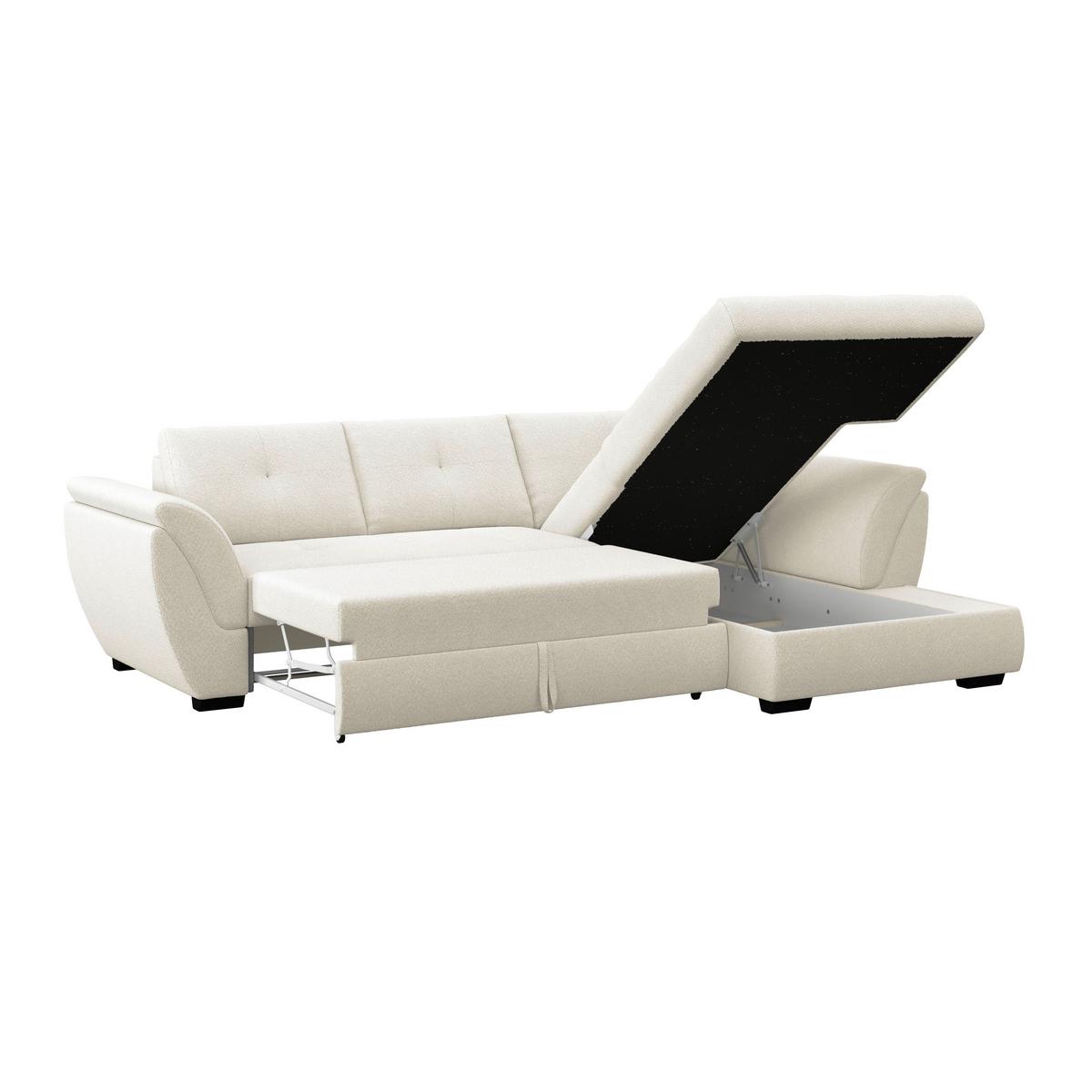 Rohová sedačka BERISSO, pravá, sivá tk. VINCI - čierna/sivá, Konventionell, textil (278/187cm) - Ondega