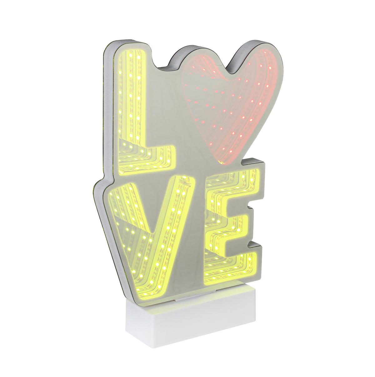 LED-Dekoleuchte Clementine - Chromfarben/Weiß, Basics, Kunststoff (18/4,6/26,9cm) - Luca Bessoni