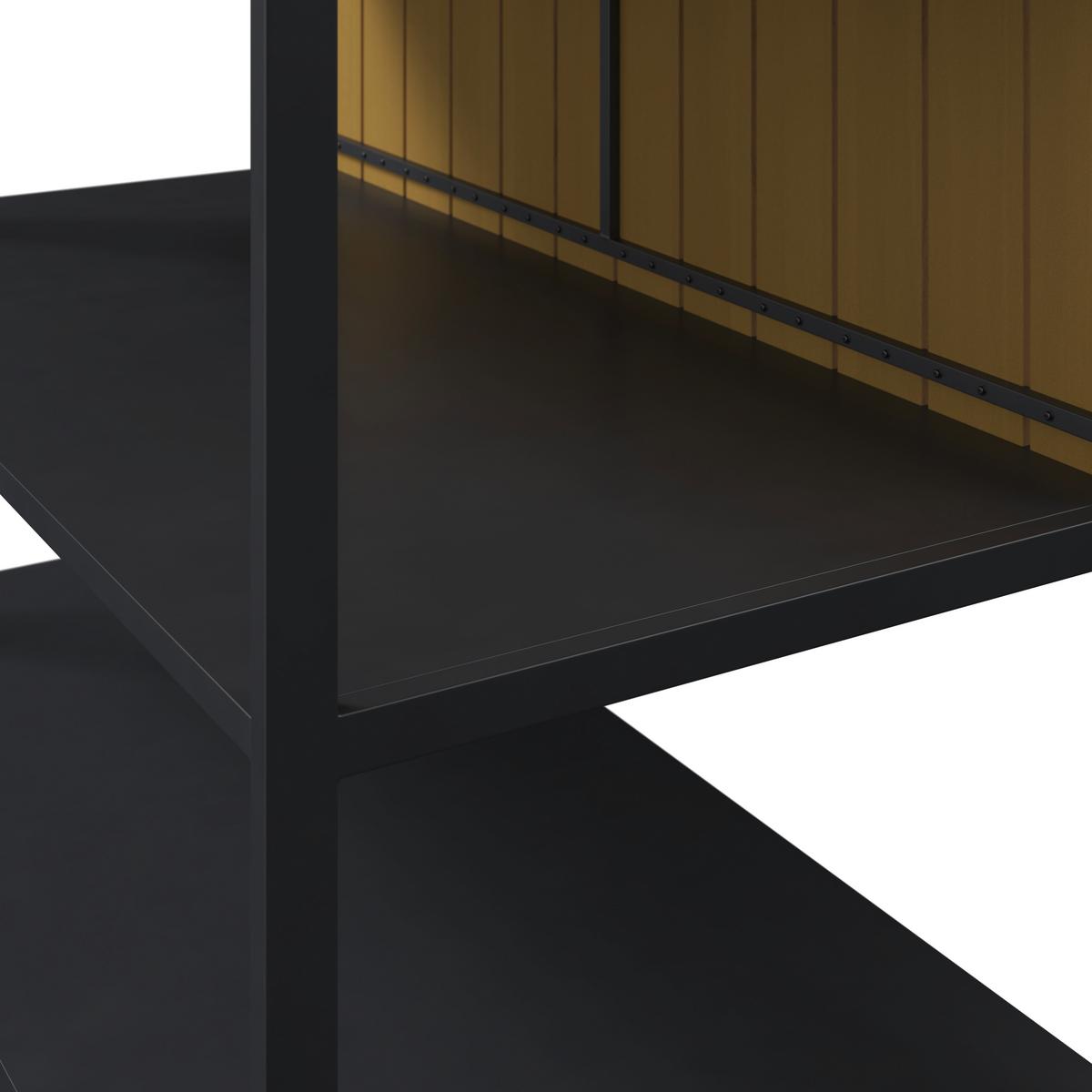 Outdoorküche Santiago I - Anthrazit/Naturfarben, Basics, Kunststoff/Metall (123/90/60cm) - Beldano