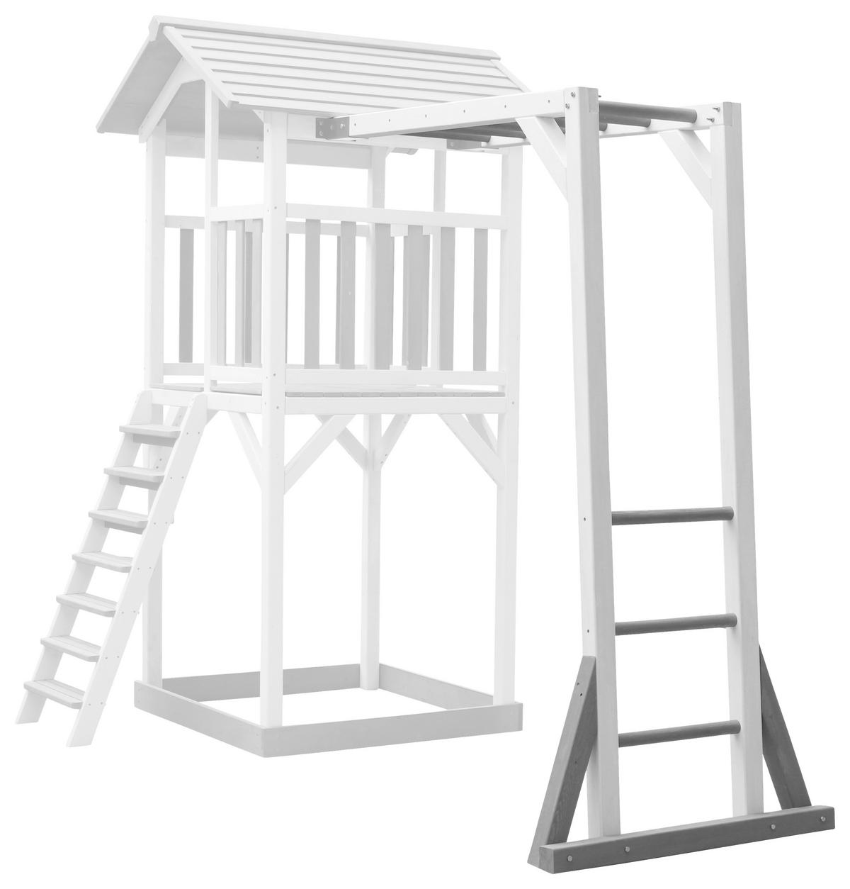 Klettergerüst A025.184.02 - Weiß/Grau, KONVENTIONELL, Holz (167,2/206/97cm) - Ambia Garden