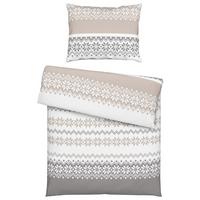 POSTEĽNÁ BIELIZEŇ SNOW ROSE - sivá/biela, textil (140/200cm) - Mömax