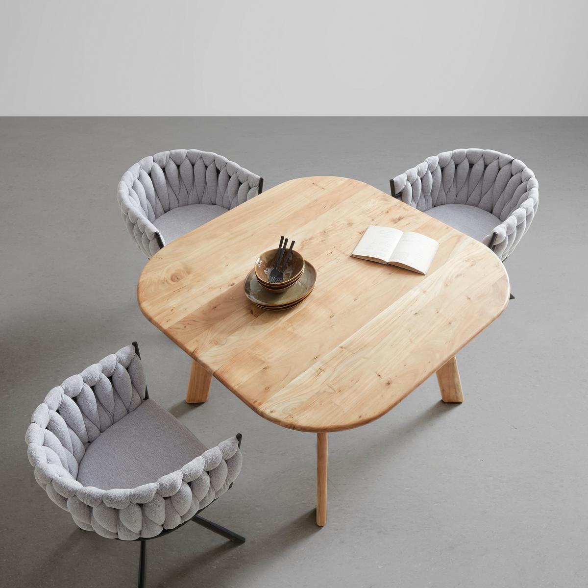 Jídelní stůl LIZA 120 - barvy akácie, Moderní, dřevo (120/76/120cm) - Premium Living