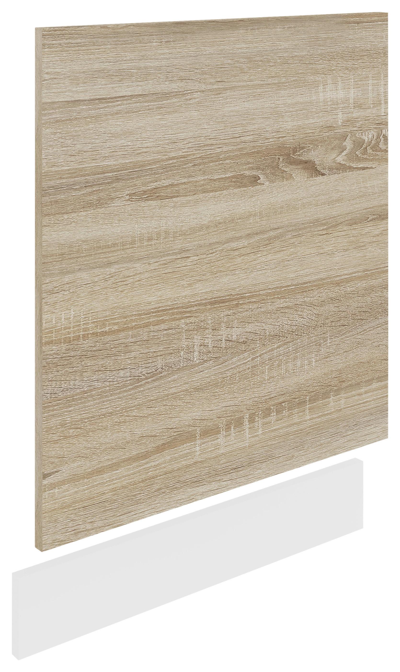 Geschirrspülerfront Esilo Weiß/Eiche Dekor B: 60 cm - Weiß/Sonoma Eiche, KONVENTIONELL, Holzwerkstoff (60/67/2cm) - MID.YOU