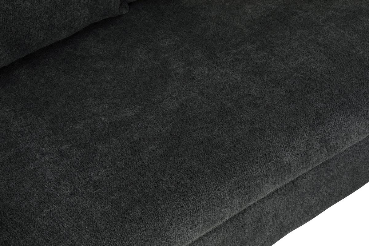 Ecksofa Milly - Dunkelgrau/Schwarz, MODERN, Textil (207/138cm) - P & B