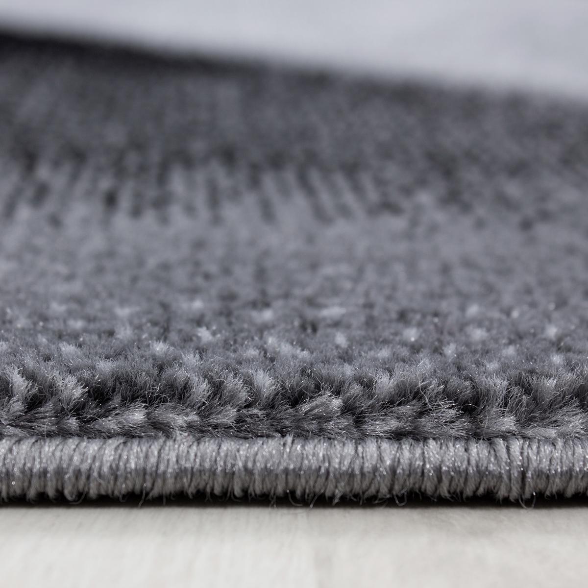 Webteppich Schwarz Naturfaser Parma 80x150 cm - Schwarz, KONVENTIONELL, Textil (80/150cm)