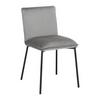 Židle DARLA šedá - černá/světle šedá, Moderní, kov/dřevo (49/81/55cm) - Bessagi Home