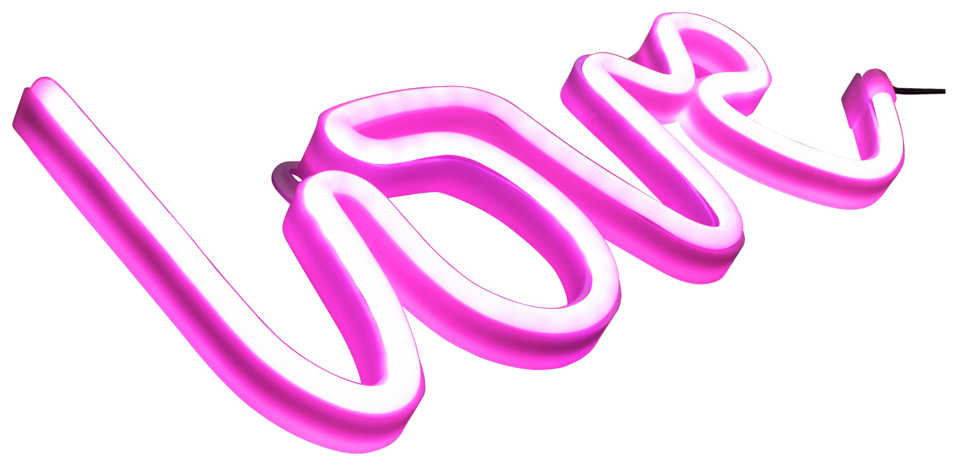 Led-wandleuchte Neon-love 1-Flammig - Basics, Kunststoff/Metall (34,3/2/12,2cm)