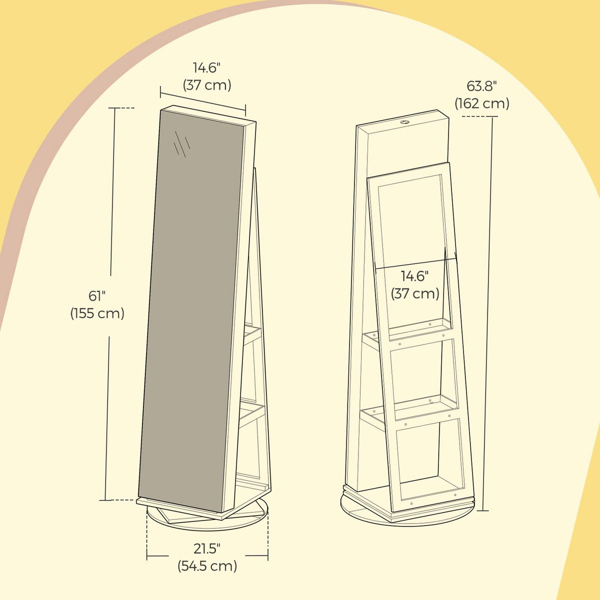 Schmuckschrank Weiß B: 54,5 Cm - Weiß, Basics, Glas/Holzwerkstoff (54,5/162/37cm)