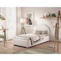 KINDER-/JUNIORBETT Moon Weiß 90x200cm - Weiß/Naturfarben, ROMANTIK / LANDHAUS, Holz/Textil (90/200cm) - Vipack