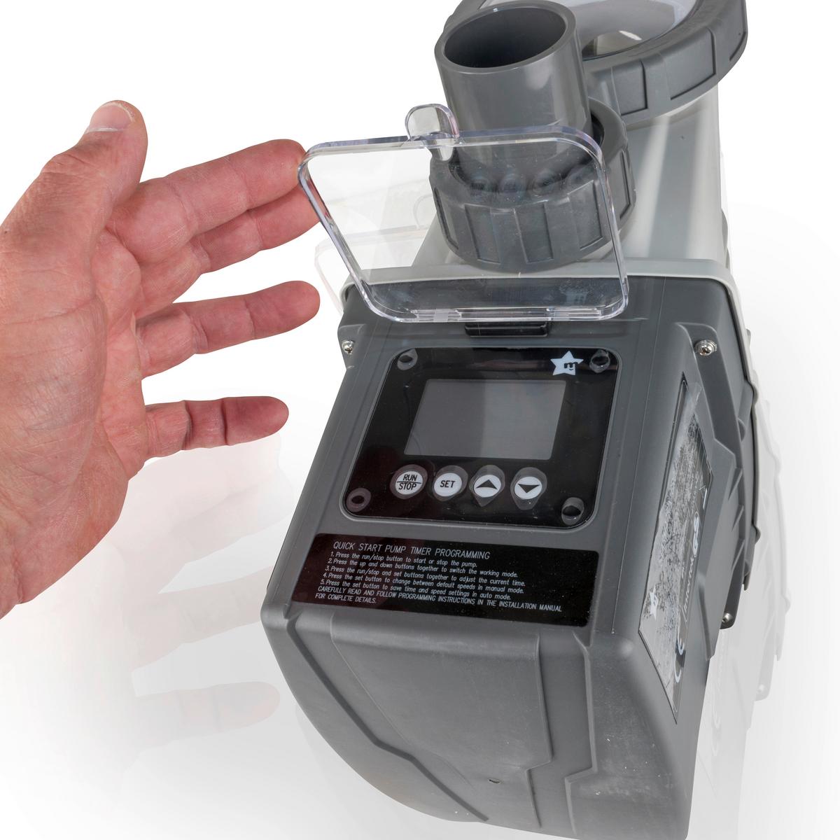 Filterpumpe Pumpe - Weiß, KONVENTIONELL, Kunststoff (55,3/22/27,8cm) - Gre