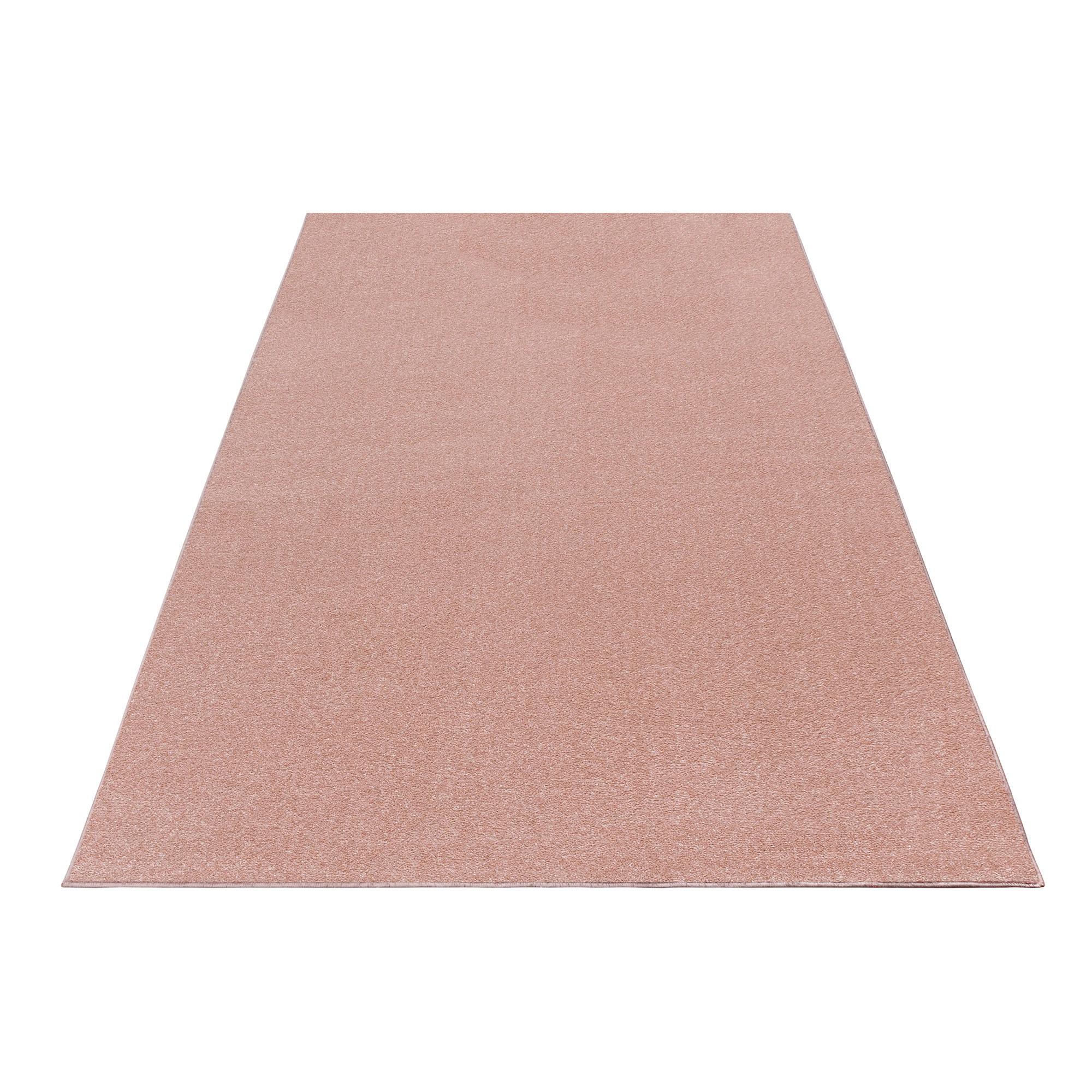Hochflor Teppich Rosa Ata 280x370 cm - Rosa, KONVENTIONELL, Textil (280/370cm)