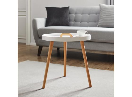 Príručný Stolík Uta - biela/farby pínie, Moderný, drevo (49,5/49,5cm) - Mömax modern living Príručný Stolík Uta - biela/farby pínie, Moderný, drevo (49,5/49,5cm) - Mömax modern living