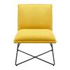 Křeslo FILIP žlutá - žlutá, Moderní, kov/dřevo (63cm) - Bessagi Home