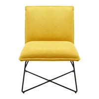 Křeslo FILIP žlutá - žlutá, Moderní, kov/dřevo (63cm) - Bessagi Home
