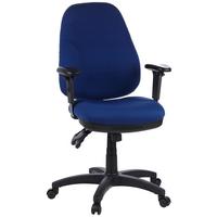 Bürostuhl Zenit Pro Blau/schwarz Bis 120 Kg - Blau/Schwarz, Basics, Kunststoff/Textil (58/121/46cm) - MID.YOU