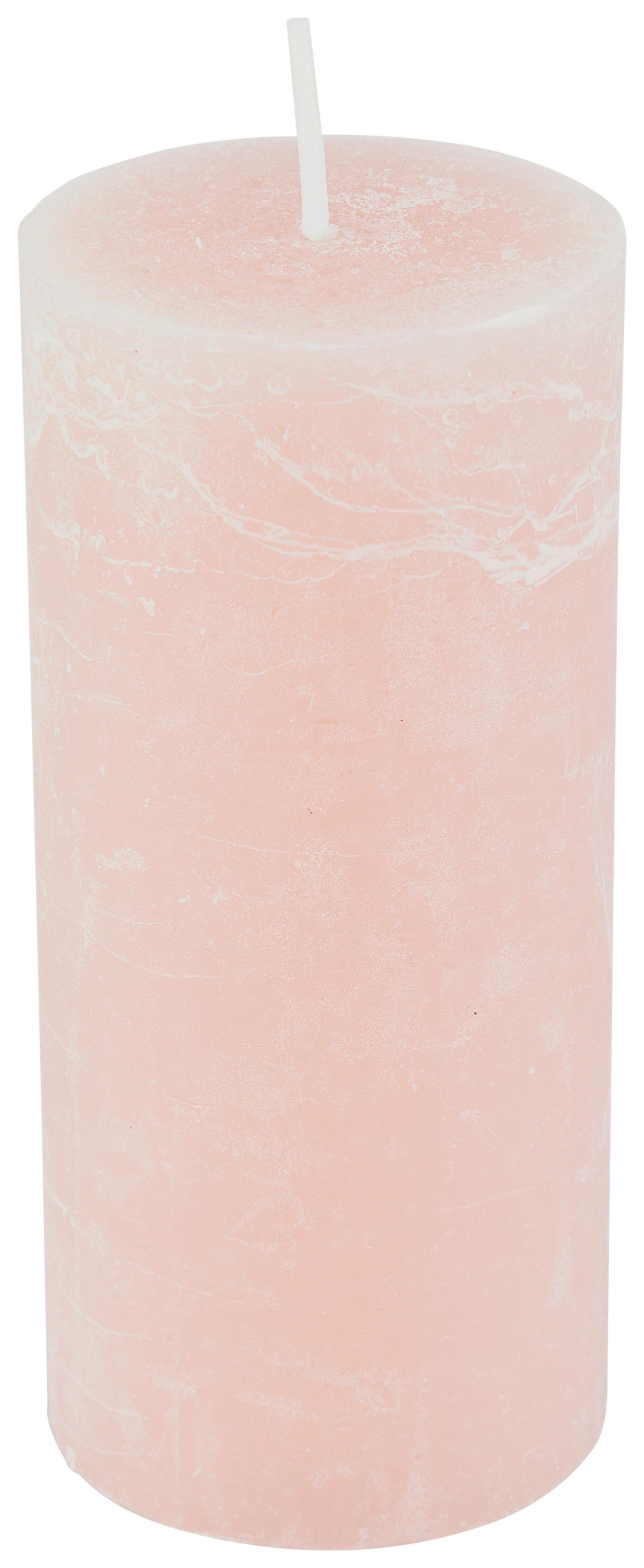 Stumpenkerze Saphira Altrosa D/H: 6,8/15 cm - Altrosa, Basics (6,8/15cm) - Ondega