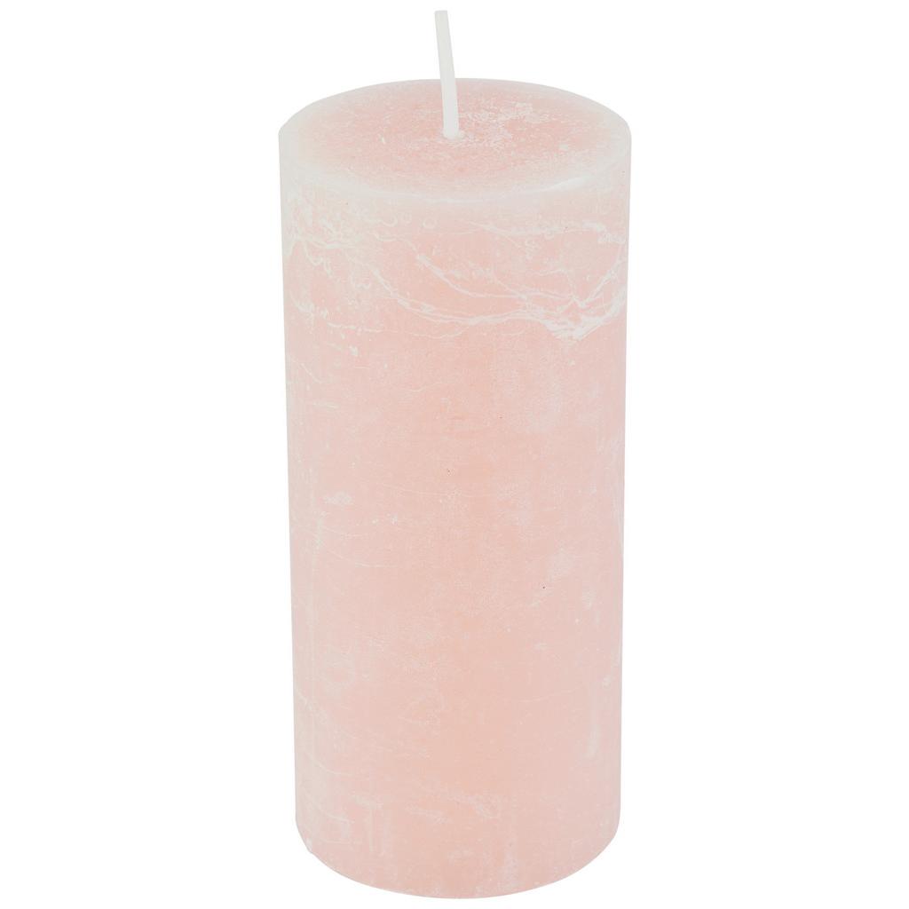 Stumpenkerze Saphira Altrosa D/H: 6,8/15 cm